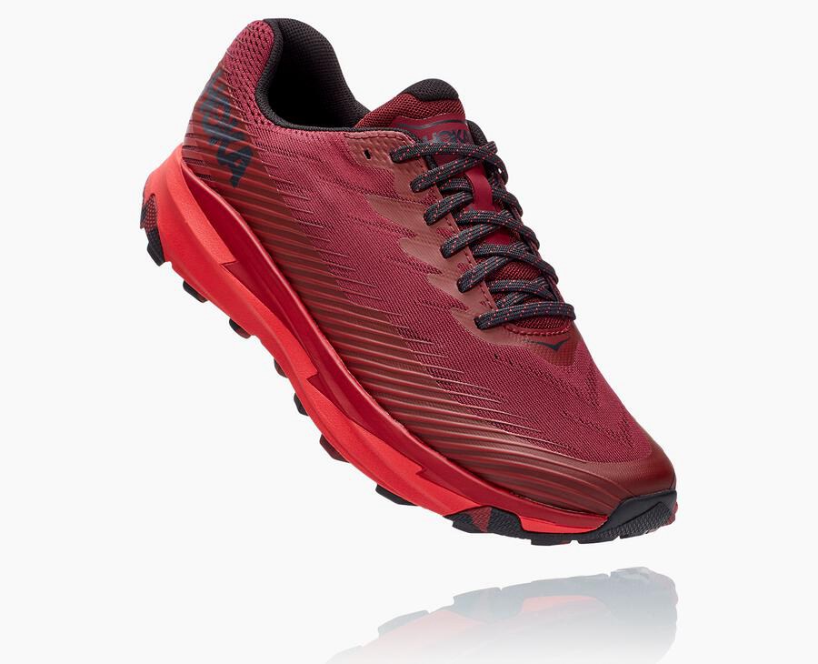 Hoka One One Torrent 2 - Men's Trail Shoes - Red - UK 270MOKCXR